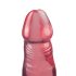 Crystal Jellies - zuignap anaal dildo (roze)
