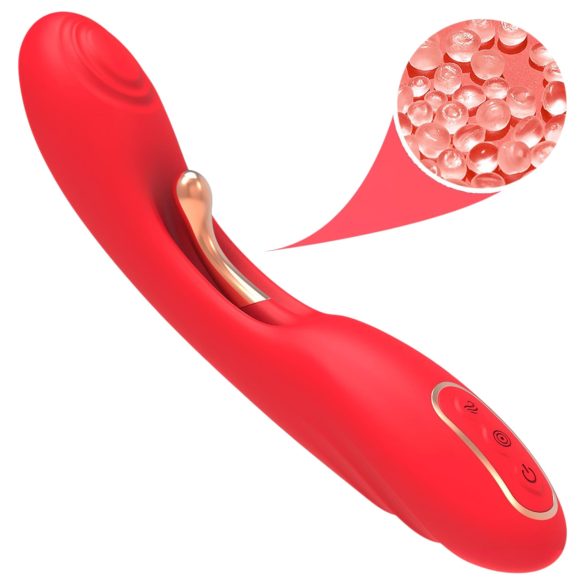 Bestoy - G-spot vibrator met tong - siliconen - rood
