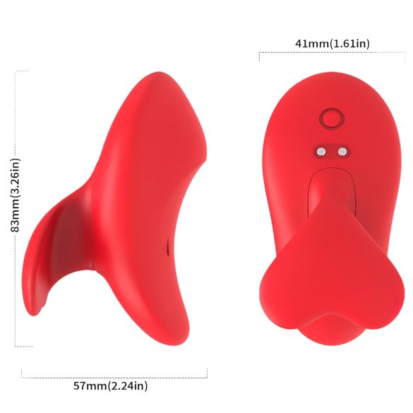 Bestoy - oplaadbare vinger vibrator - rood