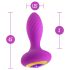 Oh My Gem - vibrerende buttplug met steen - silicone - paars