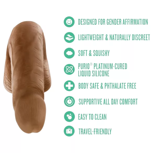 Blush UrSelf Affirm - levensechte dildo (bruin) - 13 cm