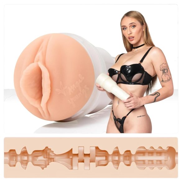 Fleshlight Angel Youngs - masturbator - realistische vagina - huidkleur