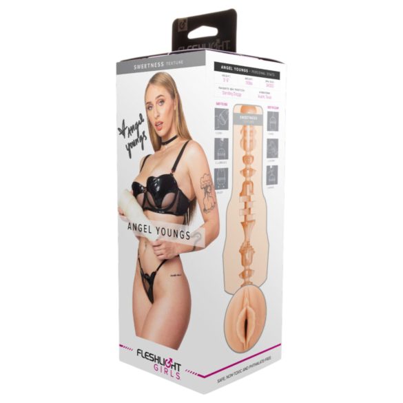 Fleshlight Angel Youngs - masturbator - realistische vagina - huidkleur