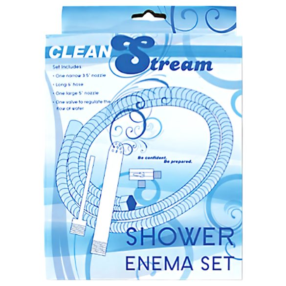 Shower Enema - anale douche set - aluminium - zilver