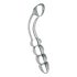 Prisms Hamsa - dubbelzijdige, G-spot glazen dildo (transparant)