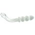 Prisms Hamsa - dubbelzijdige, G-spot glazen dildo (transparant)