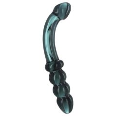 Prisms Hamsa - dubbele G-spot glazen dildo (groen)