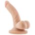 Dr. Skin 4 - realistische dildo met balzak en zuignap - huidkleur - 12cm