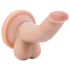 Dr. Skin 4 - realistische dildo met balzak en zuignap - huidkleur - 12cm