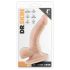 Dr. Skin 4 - realistische dildo met balzak en zuignap - huidkleur - 12cm