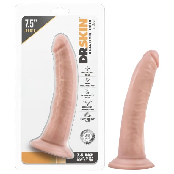Dr. Skin 7,5 - natuurgetrouwe dildo met zuignap (17,5cm)