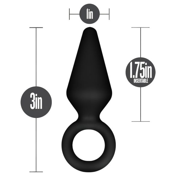 Anal Adventures Platinum - buttplug - klein - zwart