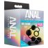 Anal Adventures - anale dildo met ribbels - zwart
