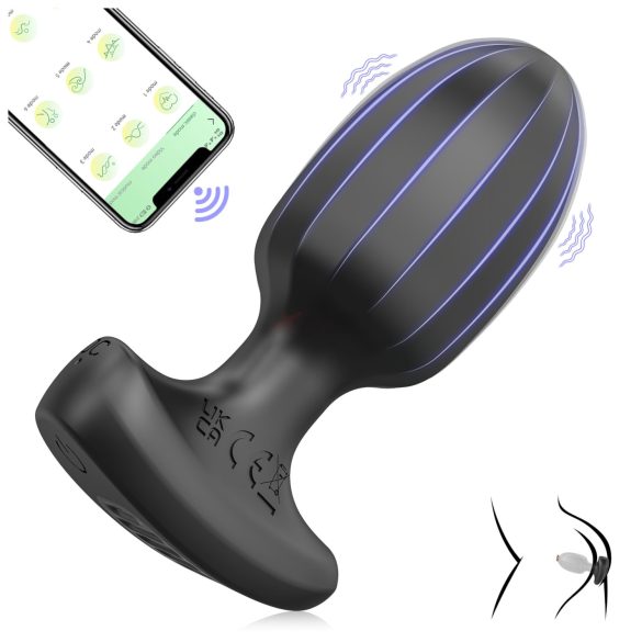 AlvUp - slimme anaal vibrator - zwart