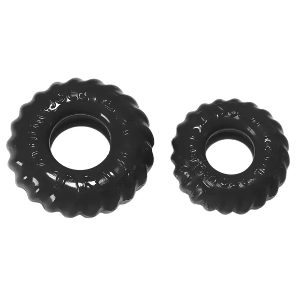 OXBALLS - penisring set - geribbeld - zwart