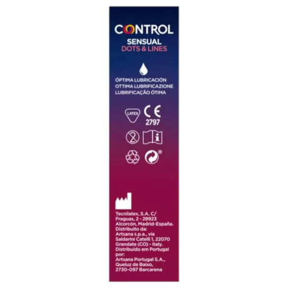 Control - condoom geribbeld en gestippeld - 12 stuks