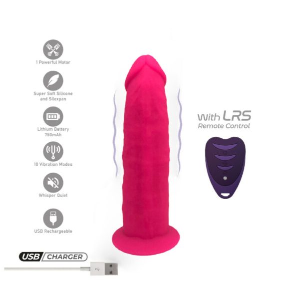 Silexd - vibrator met zuignap - afstandsbediening - siliconen - roze