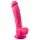 Silexd - vibrerende dildo met zuignap en ballen - afstandsbediening - roze