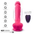 Silexd - vibrerende dildo met zuignap en ballen - afstandsbediening - roze
