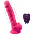 Silexd - vibrerende dildo met zuignap en ballen - afstandsbediening - roze