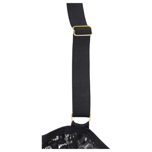 Subblime - gedessineerd body met satijnen riem (zwart)