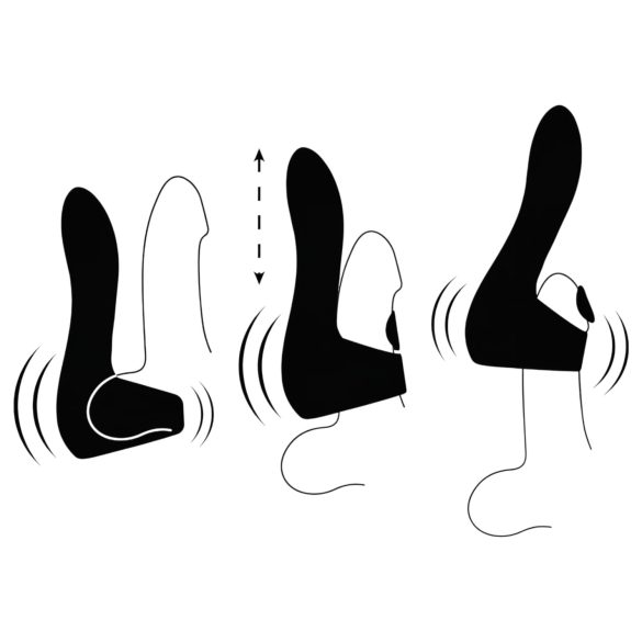 JamyJob - pulserende eikelvibrator (zwart)