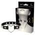 Coquette – Choker met strassteentjes en hartvormige hanger (zwart)