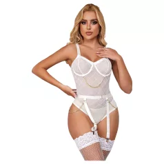   Subblime 954291 - body set met kettingen - transparant wit - L-XL