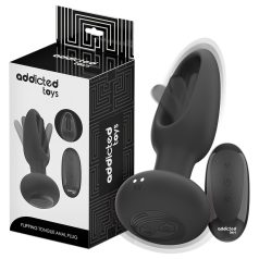 Addicted Toys - anaal vibrator met bewegende tong - zwart