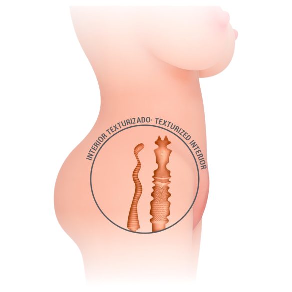 Intense Deep Touch Jesse - levensechte torso stroker (natuur)