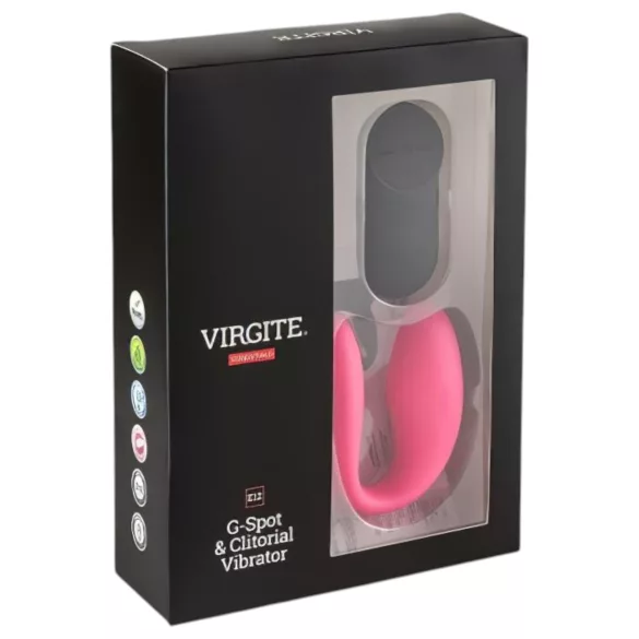 Virgite - afstandsbedienbare koppelsvibrator (zwart‑roze)