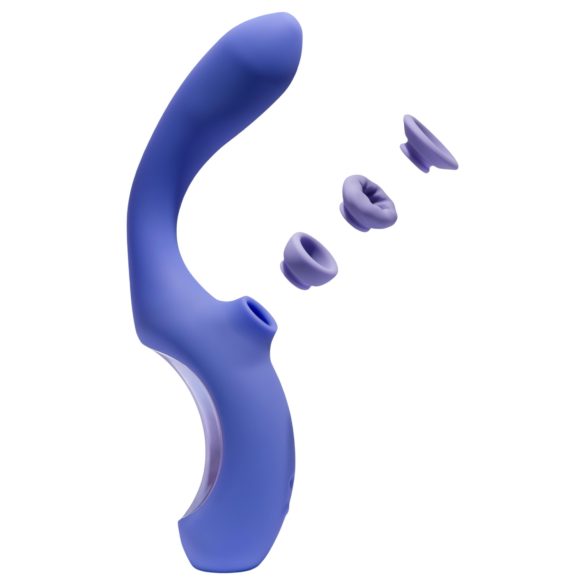 Platanomelón Momba - luchtdruk vibrator voor clitoris en G-spot - blauw