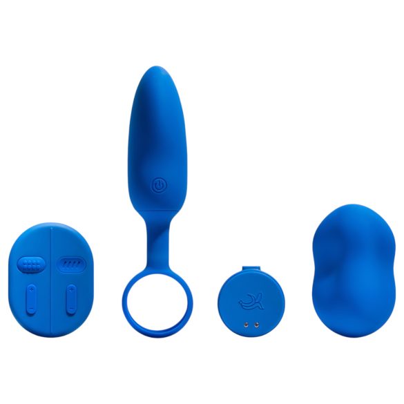 Platanomelón Mobi - draadloze vibrator set - oplaadbaar - 2-delig - blauw