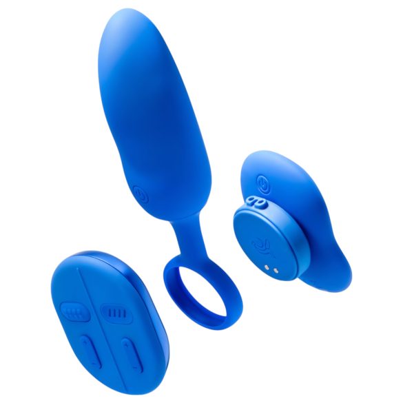 Platanomelón Mobi - draadloze vibrator set - oplaadbaar - 2-delig - blauw