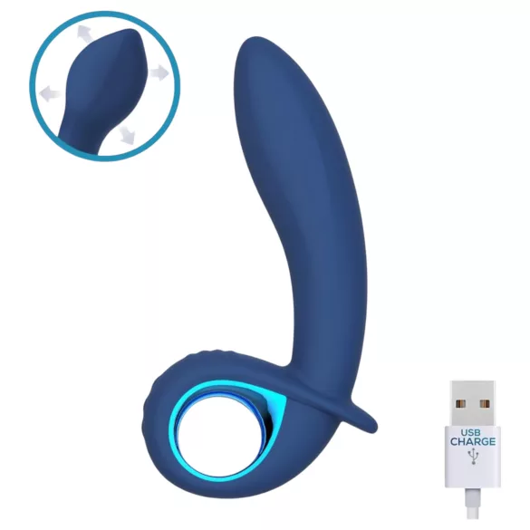 INTOYOU Palha - oplaadbare, opblaasbare vibrator (blauw)