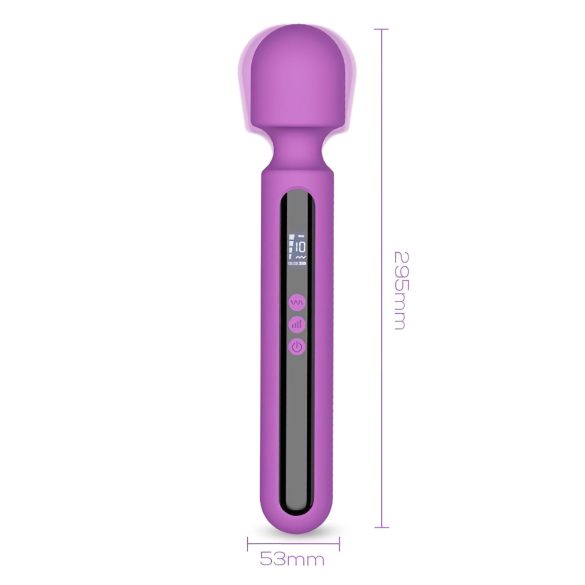 Engily Ross Aura - oplaadbare digitale massage vibrator (paars)