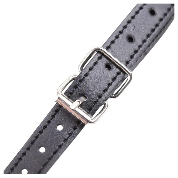 Latetobed - mondvormige siliconen gag - zwart