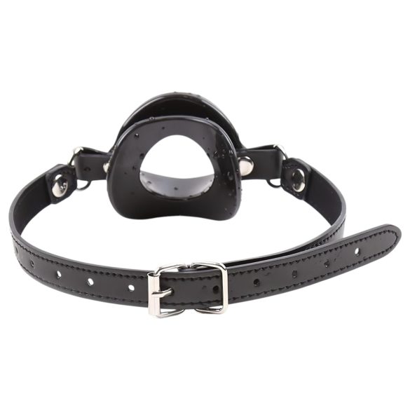 Latetobed - mondvormige siliconen gag - zwart