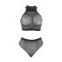 Adalet Marga - lingerie set - netstof - zwart