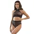 Adalet Marga - lingerie set - netstof - zwart - L/XL