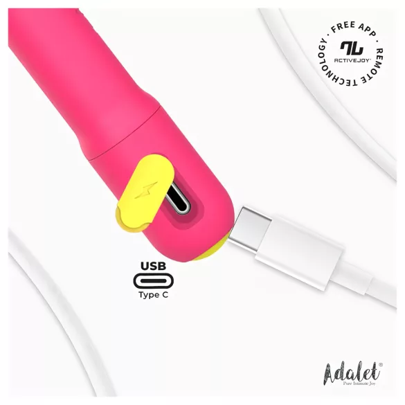 Adalet Gently - g-spot en prostaat vibrator - smart - siliconen - roze