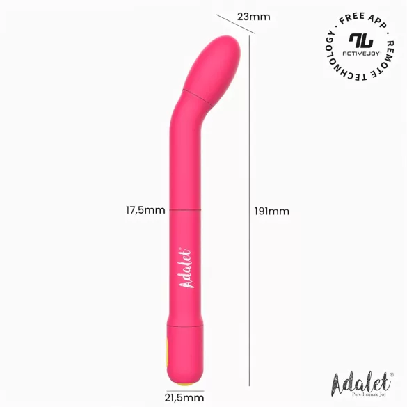 Adalet Gently - g-spot en prostaat vibrator - smart - siliconen - roze