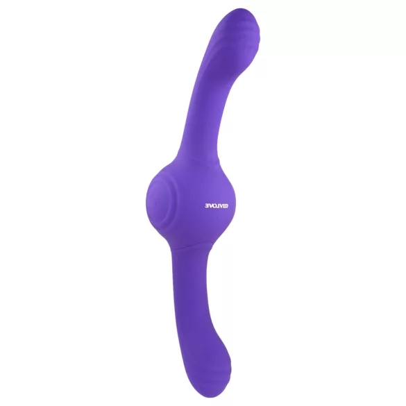 Evolved - dubbele vibrator met trilfunctie - oplaadbaar - paars