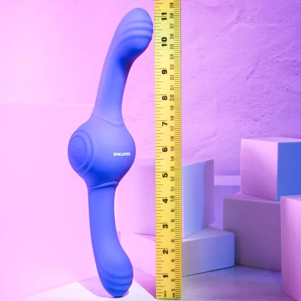 Evolved - dubbele vibrator met trilfunctie - oplaadbaar - paars