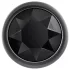 Evolved Black Gem - metalen anaalplugset met zwarte steen (zilver)