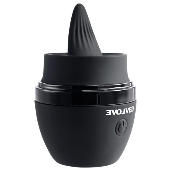 Evolved - Vibrator met tongbeweging - Oplaadbaar - Zwart