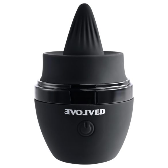 Evolved - Vibrator met tongbeweging - Oplaadbaar - Zwart