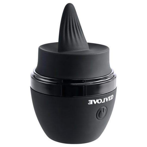 Evolved - Vibrator met tongbeweging - Oplaadbaar - Zwart