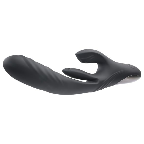 Playboy Rapid Rabbit - rabbit vibrator - oplaadbaar - zwart