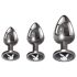 Playboy - anale plug set - 3-delig - zilver